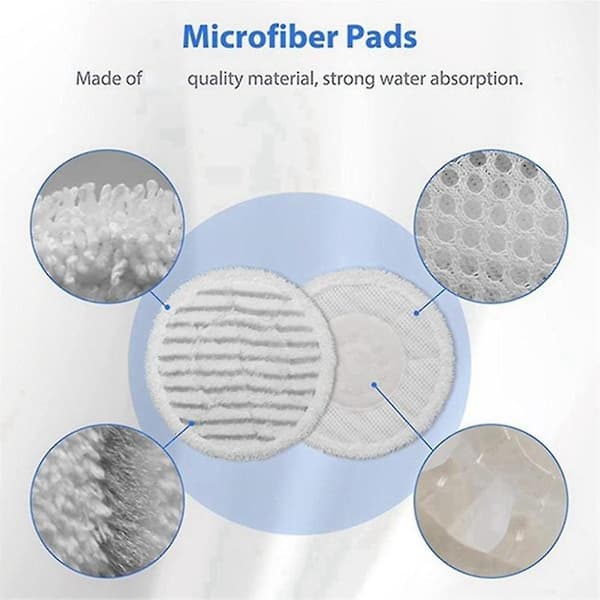 12 st Ångmoppdukar för Easyfix Sc2 Sc3 Sc4 Sc5 Handhållen Dammsugare Mikrofiber Ångmopptrasor Reservdelar