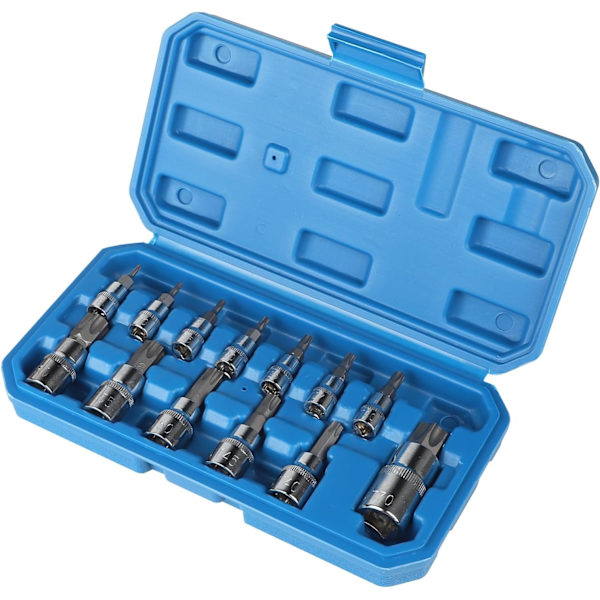 Torx-urosliitin 1/2'', 1/4'', 3/8'', 6-pisteen Torx-kärki T8 T10 T15 T20 T25 T27 T30 T40 T45 T50 T55 T60 T70, Allen-liitin