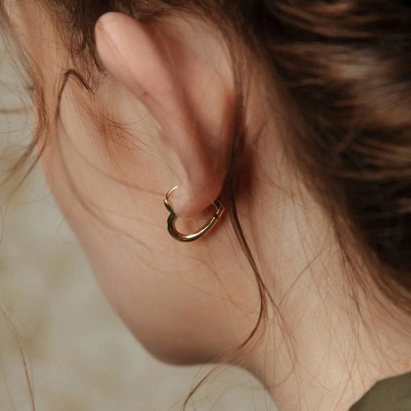 Øreringe bøjle øreringe sølv 925 til kvinder øreringe små allergivenlige øreringe Gold