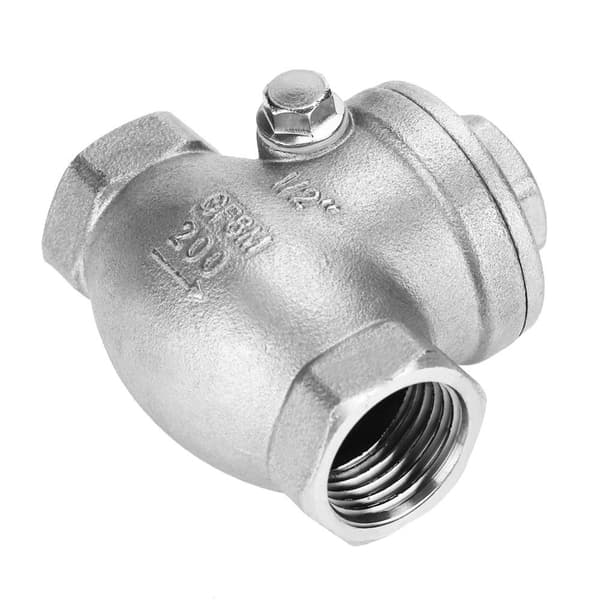 Backventiler 1/2 DN15 rostfritt stål envägs backventil invändig gänga WOG 200PSI
