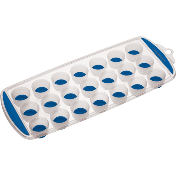 Iskubbricka med silikonbas, 21 utskjutande isbitar, 11,9 x 29,9 x 2,5 cm, blå Blue