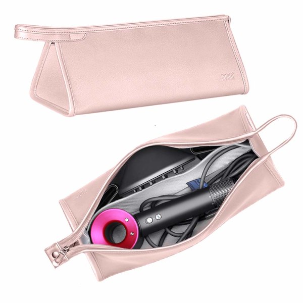Vandtæt hårtørrer opbevaringstaske kompatibel med Dyson Supersonic bærbar støvtæt rejsetaske (pink)