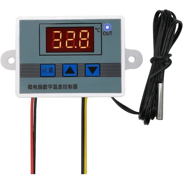 XH-W3002 110V-220V -50~110℃ Digitaalinen näyttö Lämpötilan säätökytkin Akvaario Inkubaattori Lämpötilan säädin 1 metrin vedenpitävällä anturilla