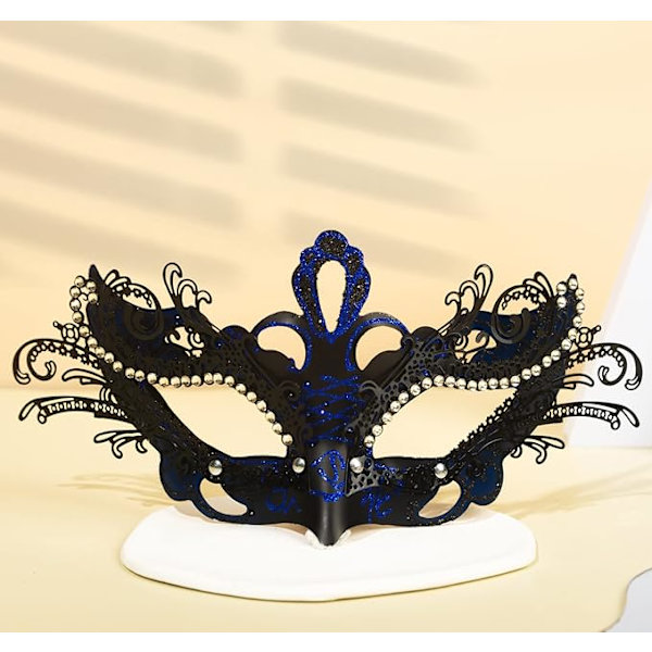 Kvinnors Maskerad Mask Metall Strass Venetiansk Halloween Jul Kväll Bal Maskerad Bal Mask