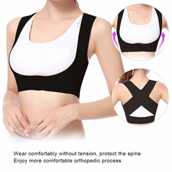 Posture Corrector Rygbøjle, komfortabel skulderrem Pukkelrygget korrektionsbælte Rygsøjlestøtte til voksne mænd Kvinder mod smerter i nedre og øvre ryg(XL) XL