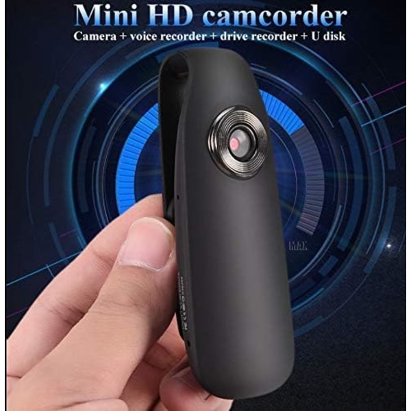 Mini Dash Cam HD 1080p 130° moottoripyörälle, polkupyörälle, ulkokameralle Ääninauhuri Valvontakamera Liiketunnistin Urheilukamera（1 kpl）