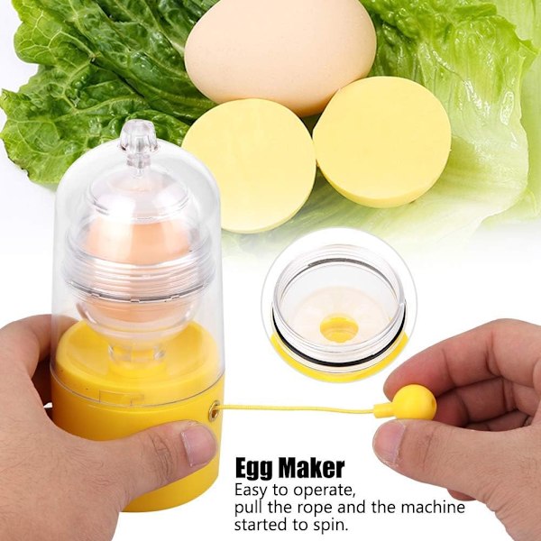 Bärbar äggblandare Shaker Visp Handdriven Golden Egg Maker Ägg Gule Vit Mixer Köksredskap för att blanda ägget