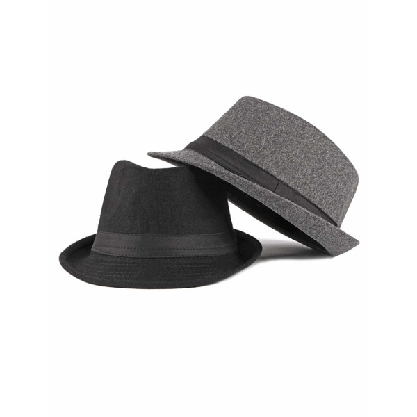 Fedora hatt dame herre hatter bred brem filt hatt Panama hatt filt hatt vinterhatt vinterhatt trilby hatter klassisk utendørs hatt for bryllup talentshow black