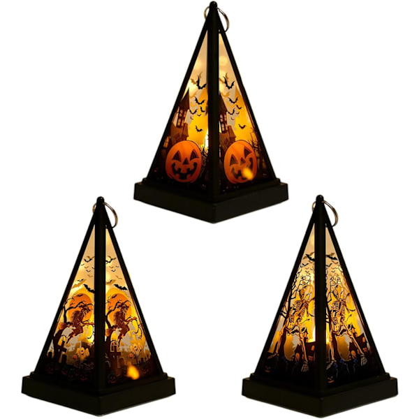 Halloween Led-valaisin, yölamppu, juhlatilan asettelu, kauhutehoste, puutarhan pihan koriste, Halloweenin yövalot, kurpitsa