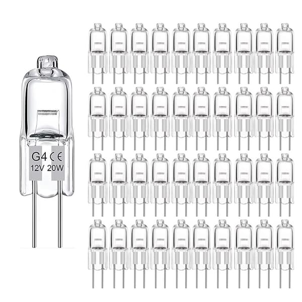 G4 Halogenpærer / Glødepærer - Varm Hvid - Halogen 20W (10-pack)
