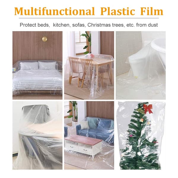 Sofaovertrekk i plast, møbeltrekk, sofaovertrekk, vanntett, tungt sofaovertrekk, sofaovertrekk i plast for flytting av sofa, sofaovertrekk
