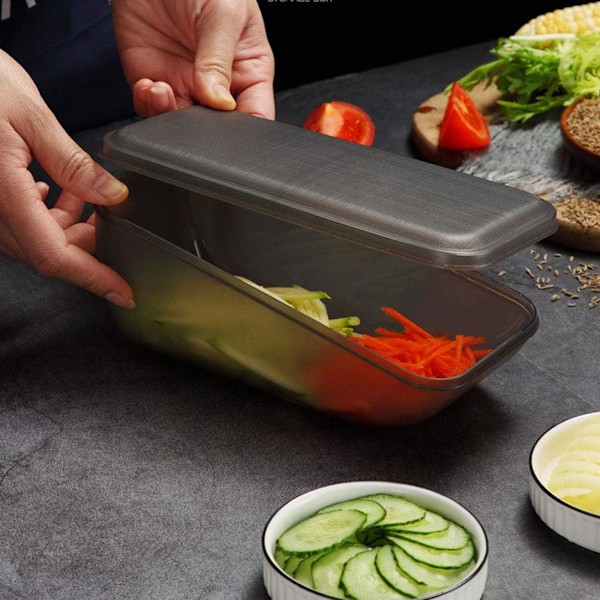 Rivjärn Slicer Grönsak/ost Slicer Mat Slicer Cutter 5-i-1 för Prep Multi-Funktion Kökshjälp Hackare Skalare med Handskydd-grön
