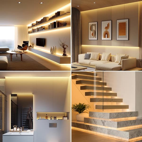 3m Batteridrevne LED-strips med fjernkontroll, vanntett, 8 moduser, dimbar [JUN]