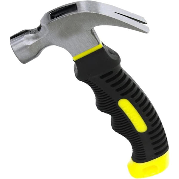 1 stk. Minihammer, Liten hammer, Klohammer Ergonomisk mykt gummihåndtak med sklisikker magnetisk hode, Egnet for reparasjon, DIY, Tømmerarbeid