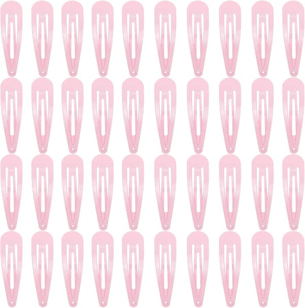 40 kappaleen hiuspidikkeitä Pink
