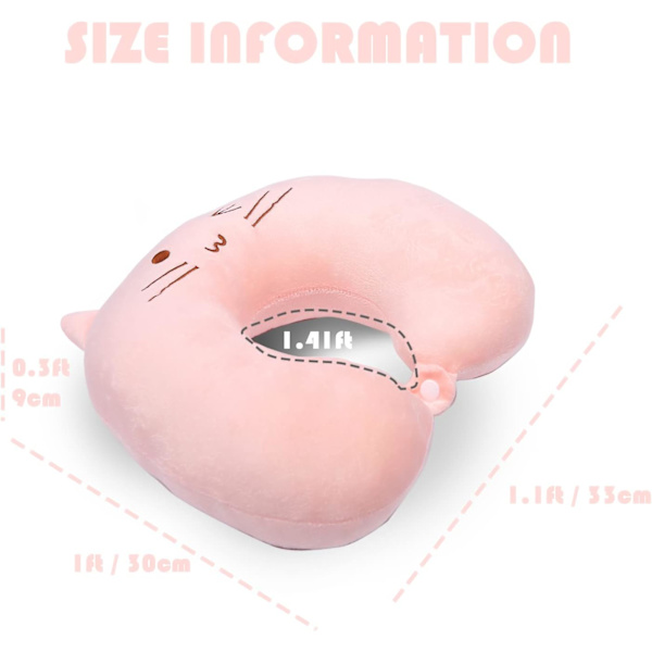 1 kpl Lasten matkatyyny Pink