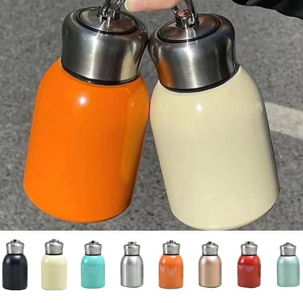Mini sød vakuum termokrus kompakt 304 rustfrit stål med bærbart stort mave-design vand R4g6 sølv onesize
