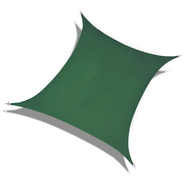 Solskygge Seil Solbeskyttelse rektangel markisetak 96,5 % UV-blokk Vanntett for utendørs hageterrassefest med gratis tau,2,4x3m,mørkegrønn Green