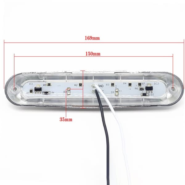 Trailer Lights, 9 LED Side Turn Signal Light Turning Warning Light for Truck Trailer (2 pcs)