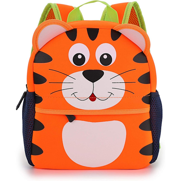 Lille Børnehave Rygsæk Børn Piger Drenge Børnehave Førskole Tasker Søde Neopren Tegneserie Rygsække (Tiger)