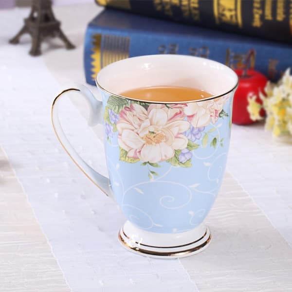 Royal Fine Kaffe Kanne Assorterte Farger Tekopp 11 oz (1, Blå) (Blå)
