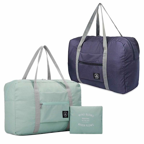 Sammenfoldelig rejsetaske, vandtæt bæretaske (pakke med 2)