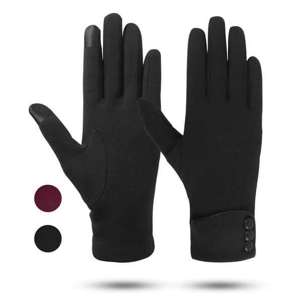 Touchscreen Handsker til Kvinder - Vinter Varme Handsker Tyk Fleece Foring Elegante Handsker Julegaver til Kvinder Piger