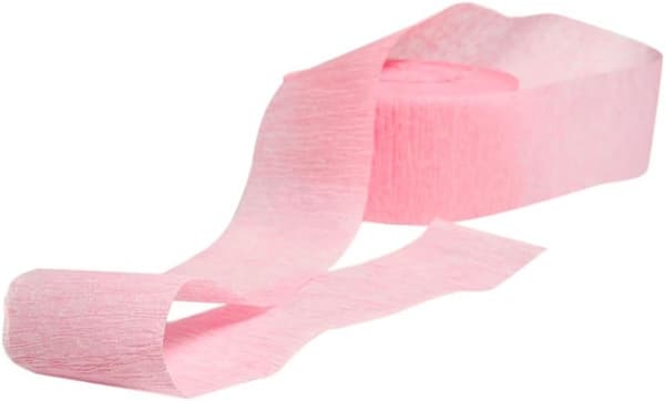 2 st Pastell Kreppapper Streamer (24 Meter) Premiumkvalitets Partydekoration för Fester och Evenemang rosa