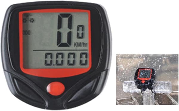 Sykkelcomputer med speedometer, engelsk kode, kablet, vanntett, miljøvennlig, klar skjerm