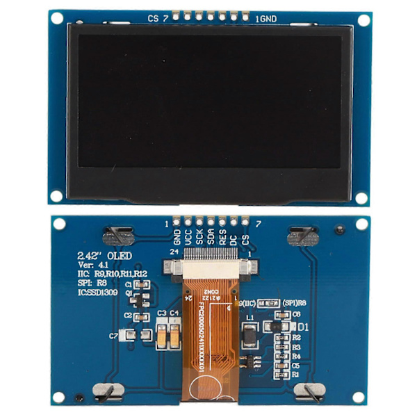 OLED-skjermmodul 2,42 tommer for industriell bruk