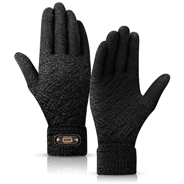Herrhandskar, vinterhandskar, herrsports, varma i svart, mörkgrå och khaki med mjukt innerfoder. Lämplig för män och kvinnor