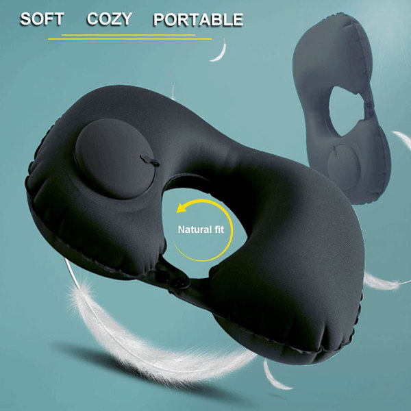 Nakkepute, U-formet Black