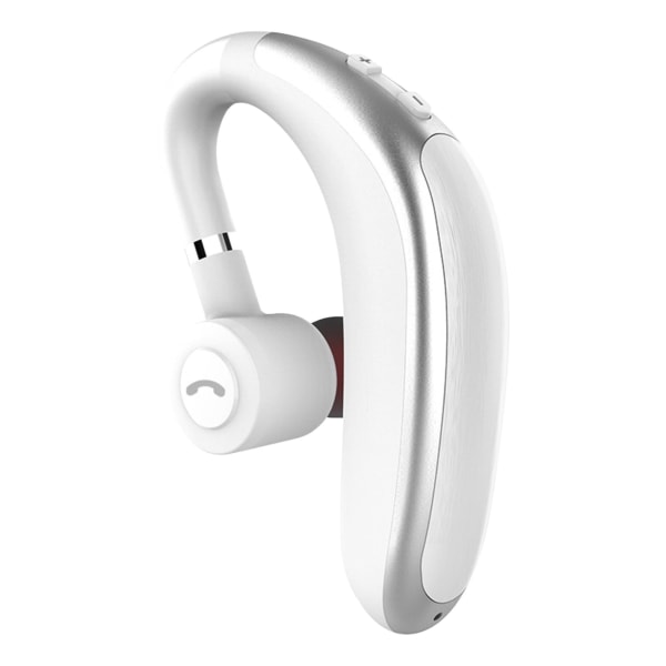 Bluetooth V5.0 Headset Ultralight trådløse øretelefoner, [Business Style] Trådløst øretelefon-headset med indbygget mikrofon Bluetooth-øretelefon-headset（hvid） White