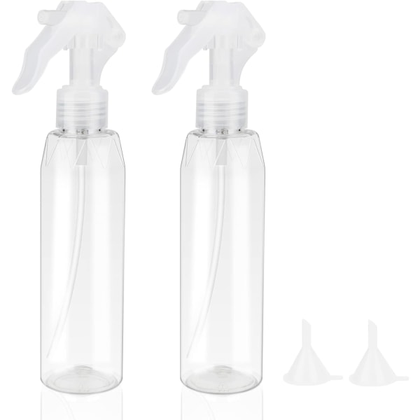 200 ml vattensprayflaskor imma Klart hårspruta Tom vattenspritflaska för resor Skönhetsrengöring Trädgårdsarbete (2 st)1