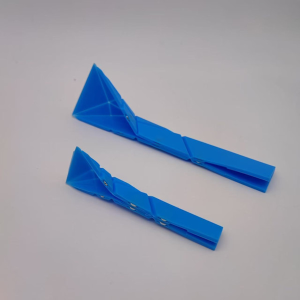 2-pack 3-i-1 magnetiska måttskedar (6 storlekar) - Läcksäkra för vätskor/pulver, enkla att rengöra (blå)