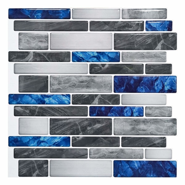 10 ark premium selvklebende marmor kjøkken backsplash fliser 30*30cm