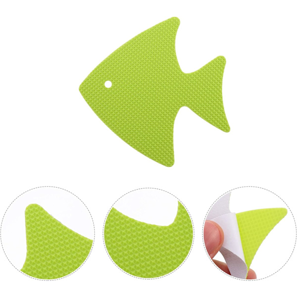 20 kpl liukuesteet kylpyammeeseen, liukumattomat kylpyhuoneen tarrat, suihkuraidat, liukuesteteippi suihkuammeen portaille, koristelu (vihreä kala) Green Fish