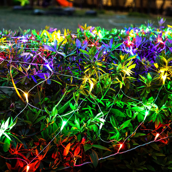 3m x 2m 200 LED Have Net Fe Lys, Netdrevne Vandtætte Med 8 Tilstande & Timer Net Gardinlys multicolor