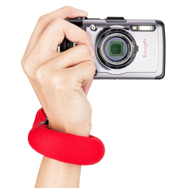 Flytende kamerahåndleddsstropp 2-pakke undervannsmobiltelefon Flytstropp for Olumpus TG-6 TG-5 TG-4, Nikon W300 W100 Gopro 11 10 9 8 (rød og oransje) Red,Orange