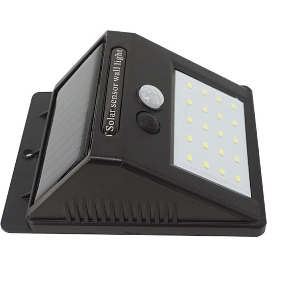16 LED solcellelampe med bevægelsessensor og lyssensor til automatisk tænd og sluk [Energiklasse A+++]