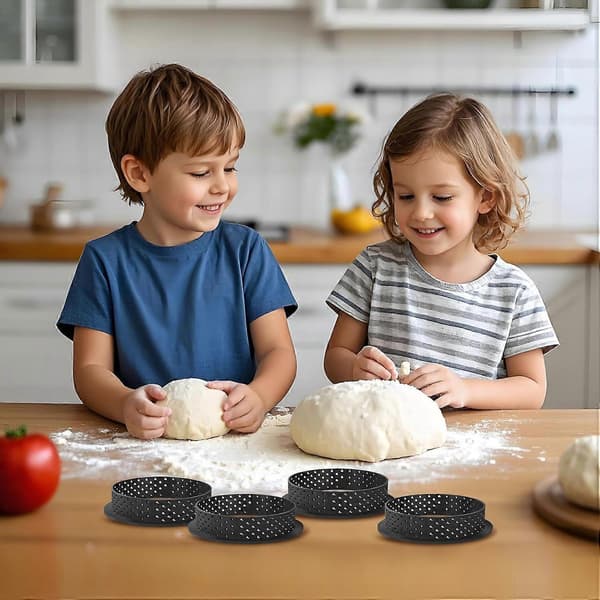 6 stk. runde kakeringer, terte ringer, kakebaking