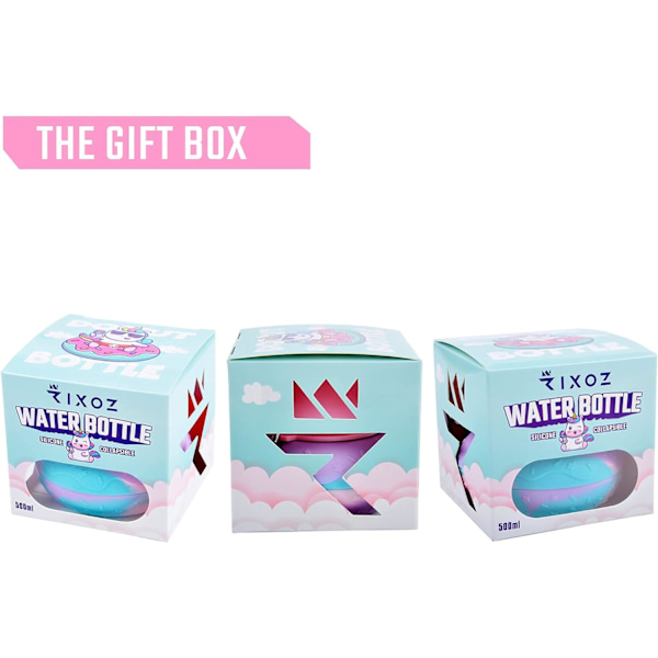 Donut Vannflaske - 500ml Sammenleggbar Donut Vannflaske Med Fidget-leketøy For Barn