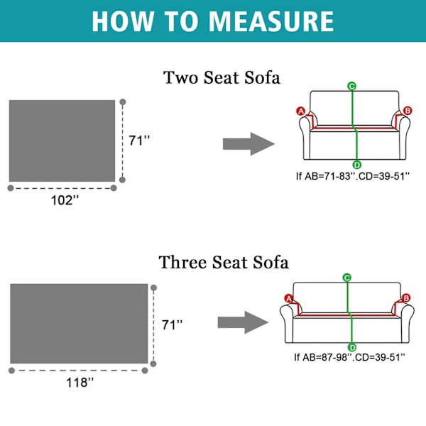 Soffa filt för 2/3/4-sits, soffa filt, sofföverdrag, bomull, tvättbar, halkfri, smutsavvisande kudde, sofffilt 180*300cm