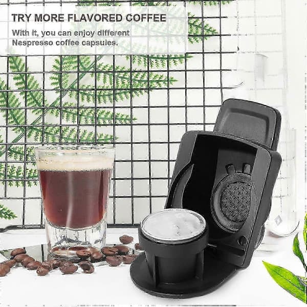Adapter for kaffekapsler kompatibel med Nespresso og Dolce Gusto-systemer
