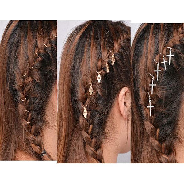 10 st Mini Claw Hårclips hand