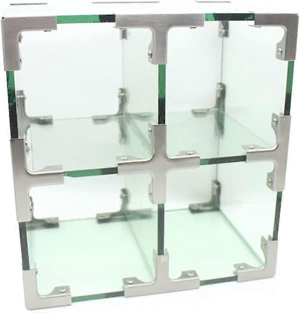 2 stk. vinkelbraketter for 8 mm glass WPC-paneler