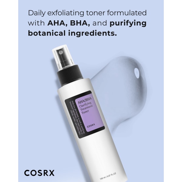 Exfoliating Facial Treatment Toner Essence för Whiteheads, porer och ojämn hud 150 ml Djurförsöksfri, Parabenfri, Alkoholfri