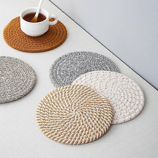 1 stk. coasters for drikke, superabsorberende drikkeunderlag, håndlaget coaster