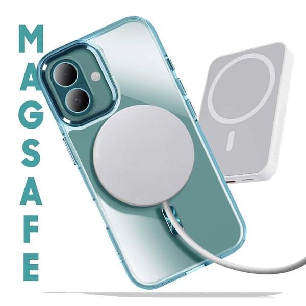 Case MagSafe til iPhone 16 Back Cristal Color, grøn green
