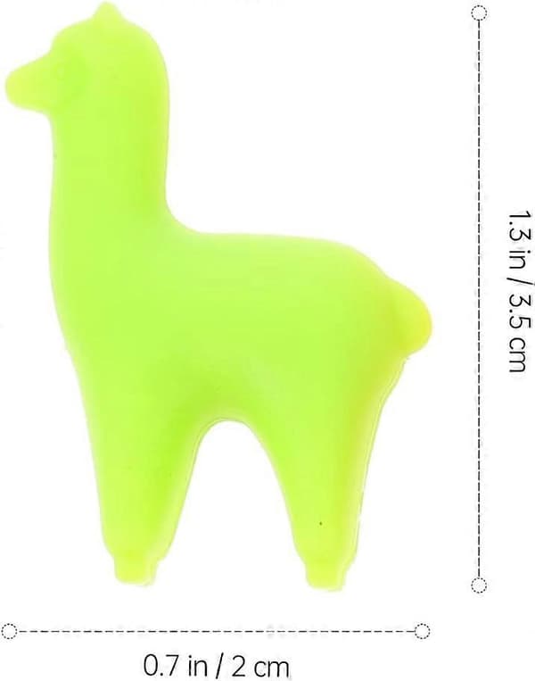 6 stk. Vinglassmerker Silikon Alpaca Drikkemarkører